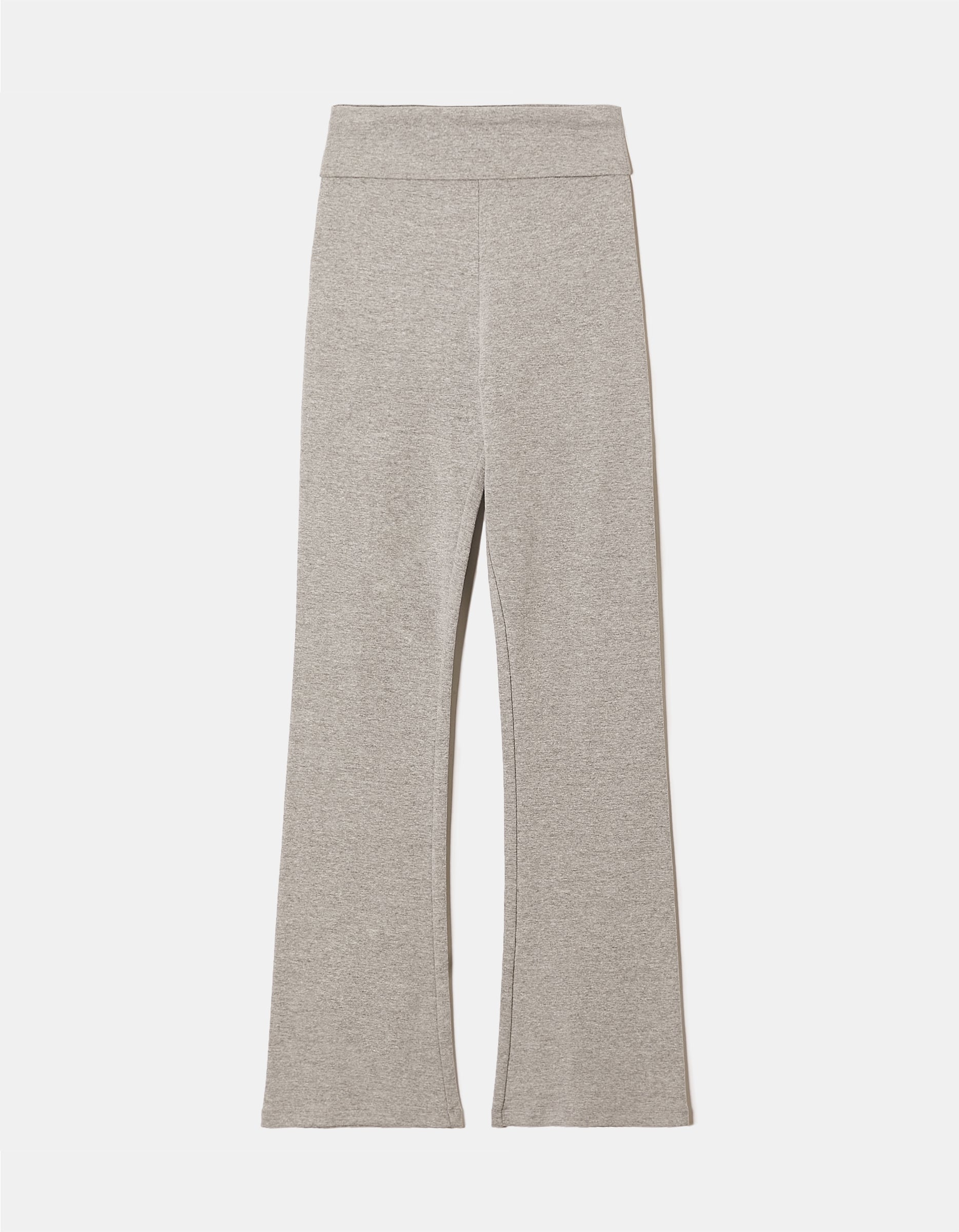 Tally Weijl Grey Leggings With Fold Waist GREY back view