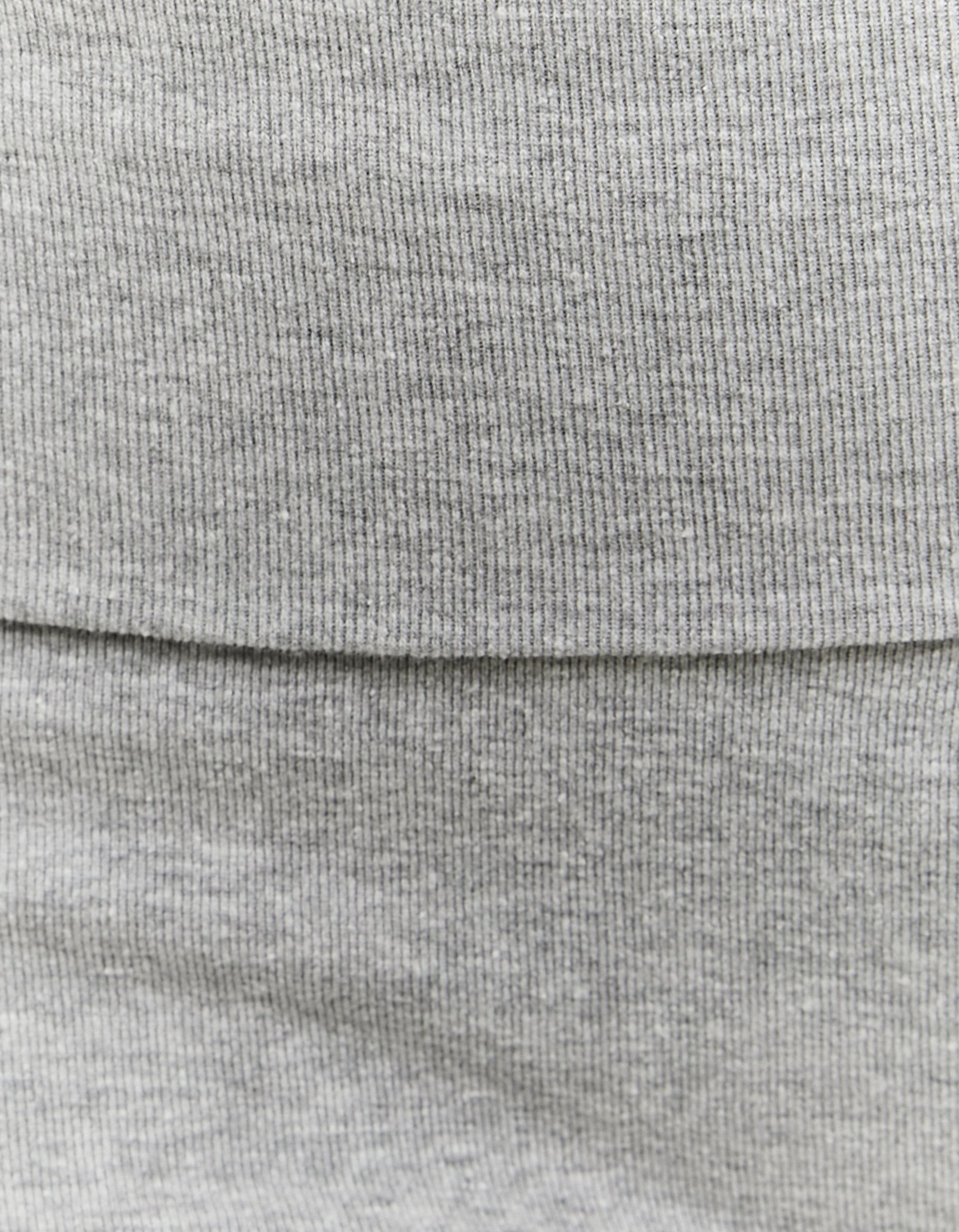 Tally Weijl Grey Leggings With Fold Waist GREY side view