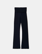 Tally Weijl Basic Blue Cotton Trousers Blue side view
