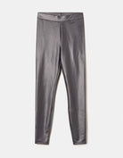 Tally Weijl Grey High Waist Skinny Coated Leggings Grey side view