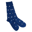 Swole Panda Navy Sheep Bamboo Socks Navy front view