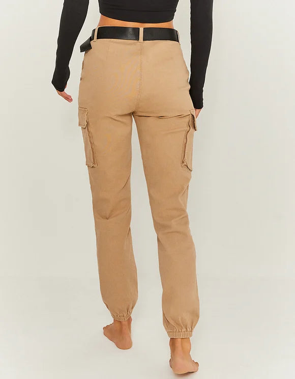Ladies Cargo Joggers-Back View