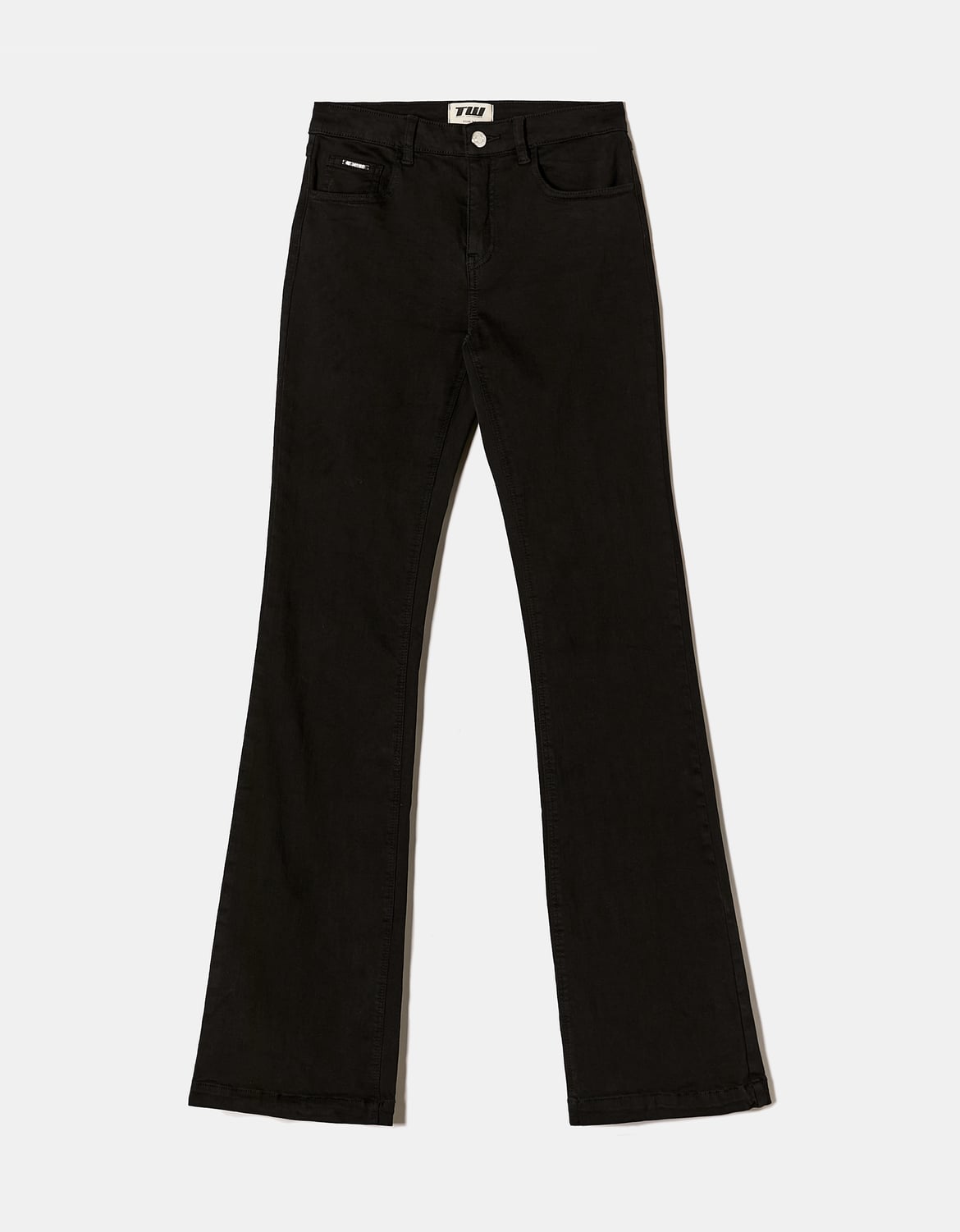 Tally Weijl Black Mid Waist Bootcut Jeans BLACK side view