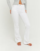 Tally Weijl White Mid-Waist Bootcut Flare Jeans WHITE detail view