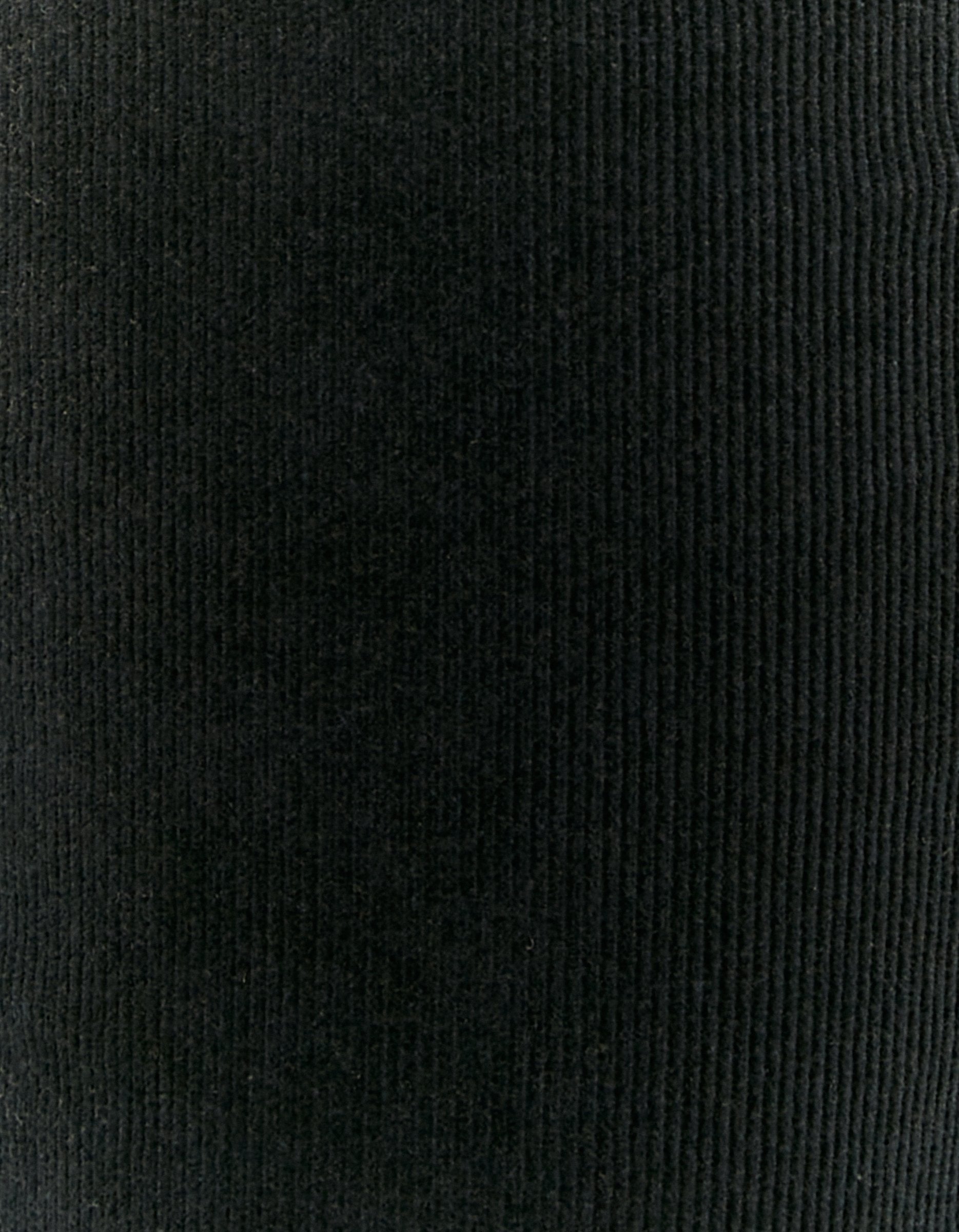 Ladies Black Cord Bootcut Pant-Close Up View