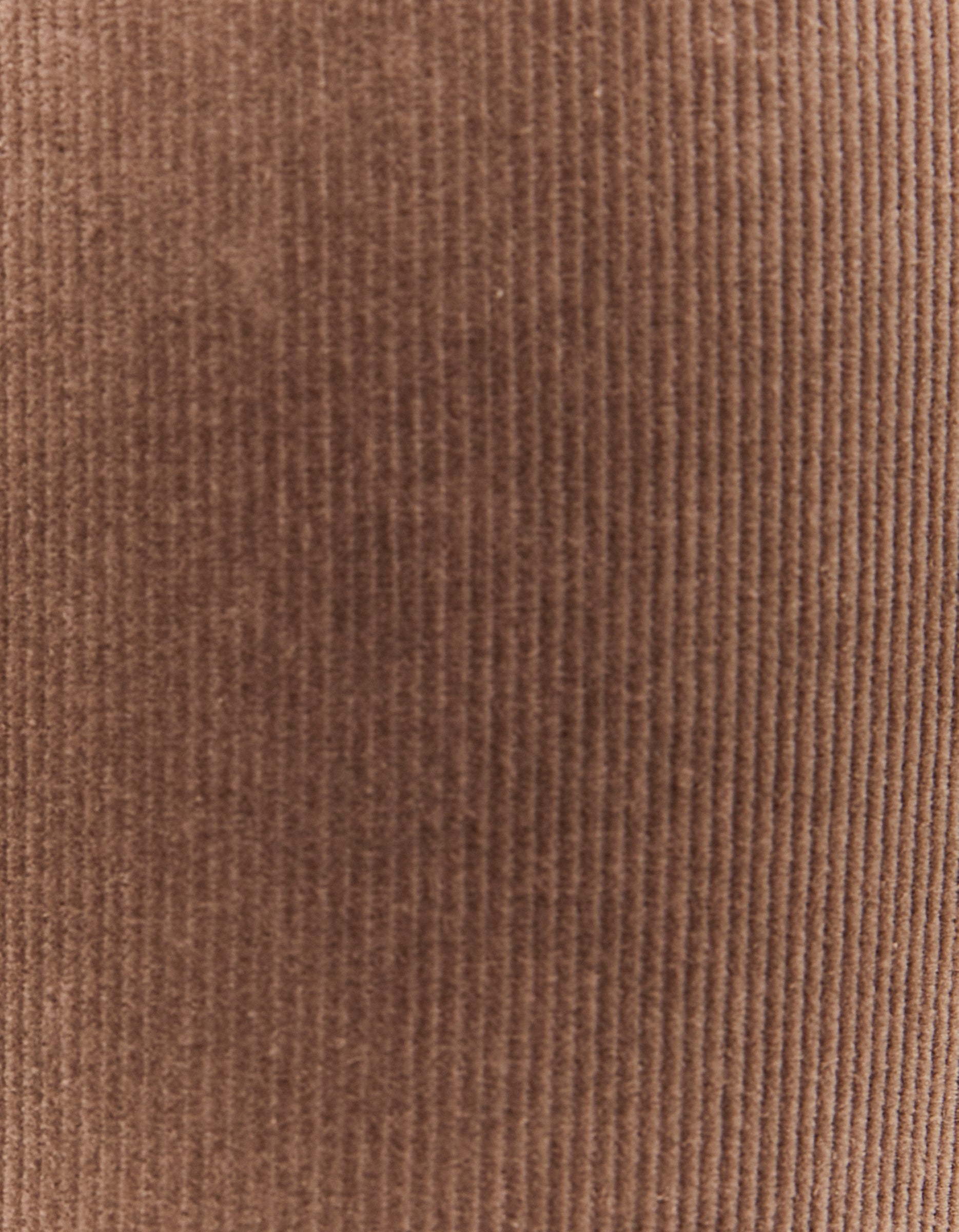 Ladies Brown Cord Bootcut Pant-Close Up View