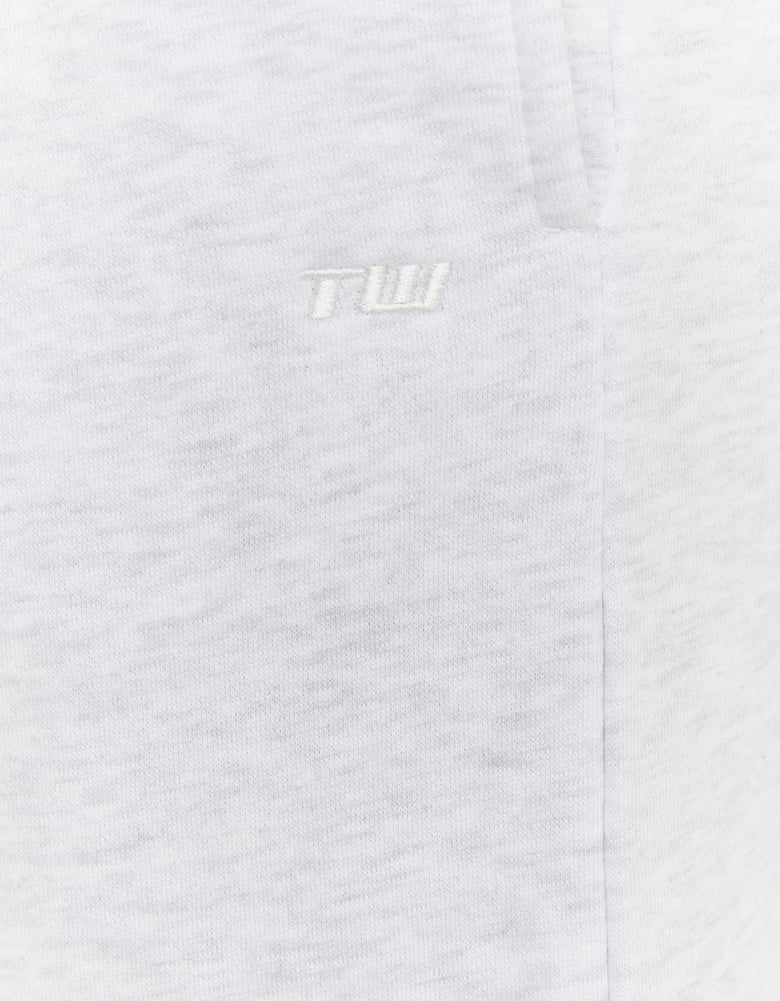 Ladies Grey Regular Jogger-Logo View