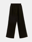 Ghost front view of the black wide leg joggers