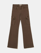 Tally Weijl Brown Bootcut Cargo Trousers Brown side view