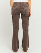 Tally Weijl Brown Bootcut Cargo Trousers Brown detail view