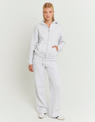 Tally Weijl Grey Sweat Pants GREY model front view