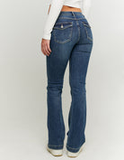 Tally Weijl Blue Mid Waist Bootcut Jeans Blue view 51