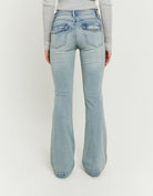 Tally Weijl Mid Waist Bootcut Blue Jeans Blue back view