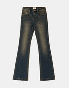 Tally Weijl Dark Blue Mid Waist Bootcut Jeans BLUE back view