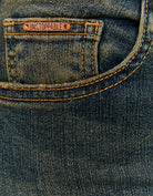 Tally Weijl Dark Blue Mid Waist Bootcut Jeans BLUE side view