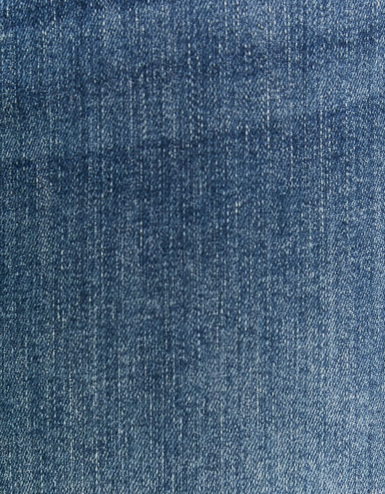 Ladies Blue Mid Waist Bootcut Jeans With Belt-Closer View
