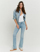 Tally Weijl Low Waist Bootcut Blue Jeans Blue front view