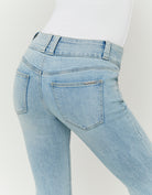 Tally Weijl Low Waist Bootcut Blue Jeans Blue flat front view