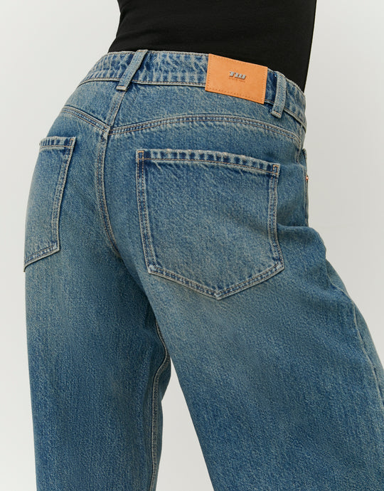 Tally Weijl Low Waist Baggy blue jeans back pocket detail