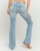 Tally Weijl Blue Mid Waist Flare Jeans Blue detail view