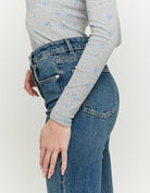 Tally Weijl Blue Flare Jeans BLUE back view
