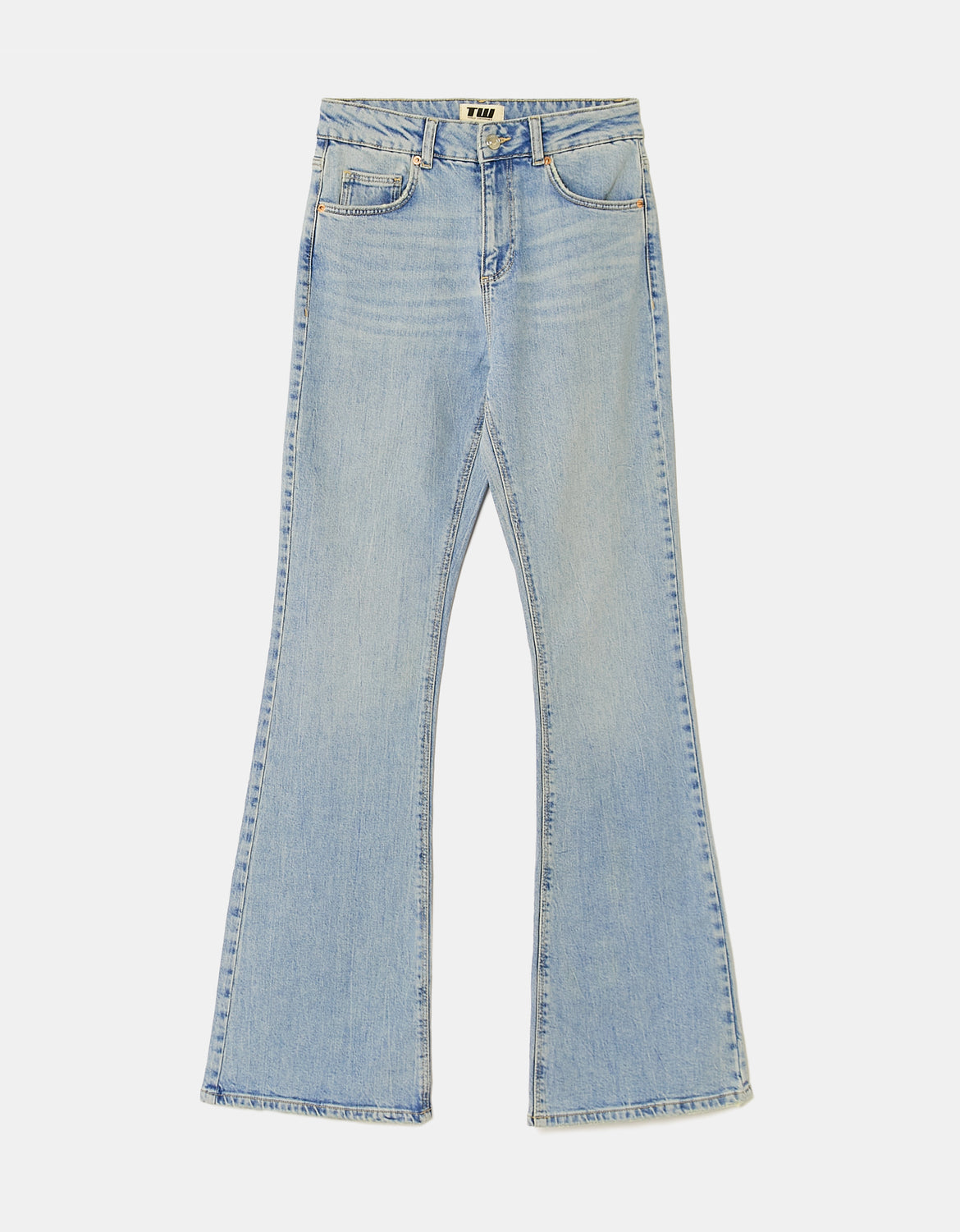 Tally Weijl Blue High Waist Flare Jeans BLUE side view