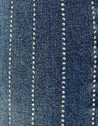 Tally Weijl High Waist Comfort Stretch Flare Jeans With Strass BLUE flat front view