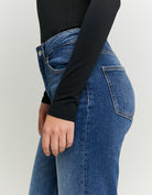 Tally Weijl High Waist Straight Leg Jeans BLUE side view