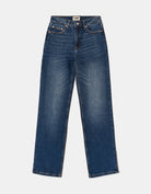 Tally Weijl High Waist Straight Leg Jeans BLUE flat front view
