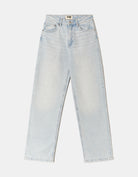 Tally Weijl High Waist Straight Leg Blue Denim Jeans Blue flat front view