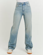 Tally Weijl Light Blue High Waist Straight Leg Jeans Blue front view