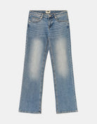 Tally Weijl Low Waist Blue Straight Leg Jeans Blue back view