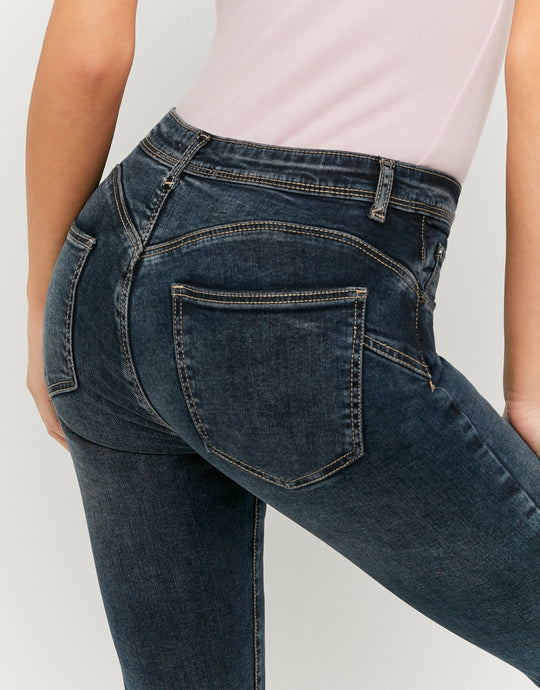 Tally Weijl Dark Blue Mid Skinny Jeans BLUE detail view