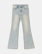 Tally Weijl Light Wash Low Waist Bootcut Jeans BLUE flat front view