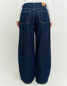 Tally Weijl Dark Wash Skater Jeans With Waist Detail BLUE detail view