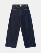 Tally Weijl Dark Wash Skater Jeans With Waist Detail BLUE back view