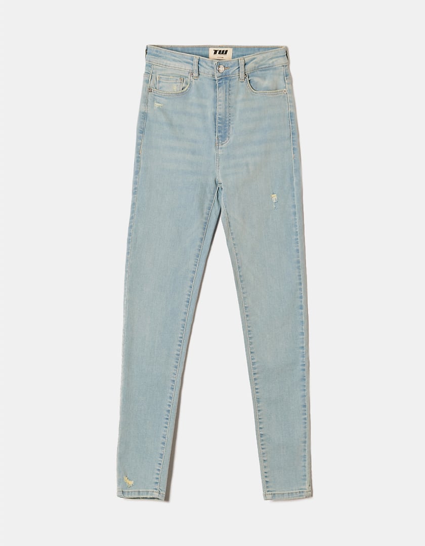 Tally Weijl Skinny High Waist Blue Jeans Blue side view