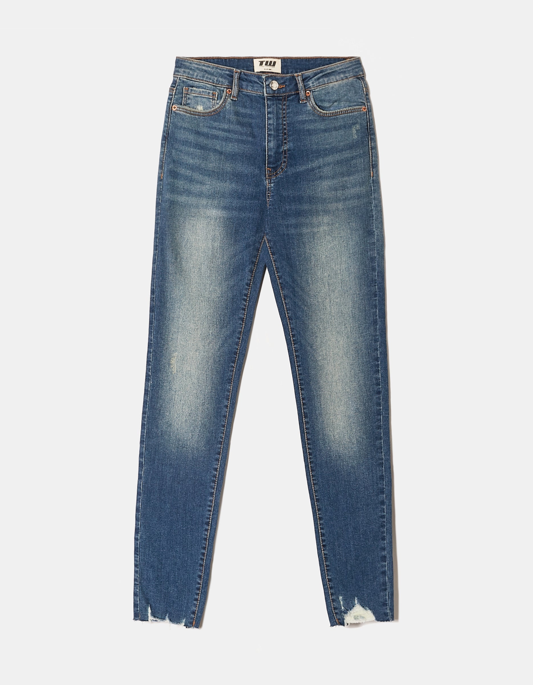 Blue High Waist Skinny Jeans
