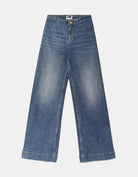 Tally Weijl Blue Mid Waist Wide Leg Jeans Blue side view