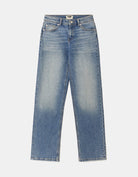 Tally Weijl Mid Waist Wide Leg Blue Jeans Blue back view