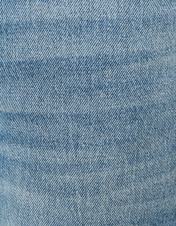 Tally Weijl Mid Waist Wide Leg Blue Jeans Blue side view
