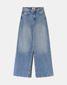 Tally Weijl Blue High Waist Wide Leg Jeans Blue side view