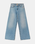 Tally Weijl Blue Mid Waist Wide Leg Jeans Blue side view