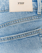Tally Weijl Blue Mid Waist Wide Leg Jeans Blue flat front view
