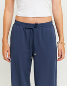 Tally Weijl Wide Leg Blue Mid Waist Jogger BLUE detail view