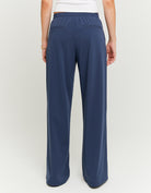 Tally Weijl Wide Leg Blue Mid Waist Jogger BLUE back view