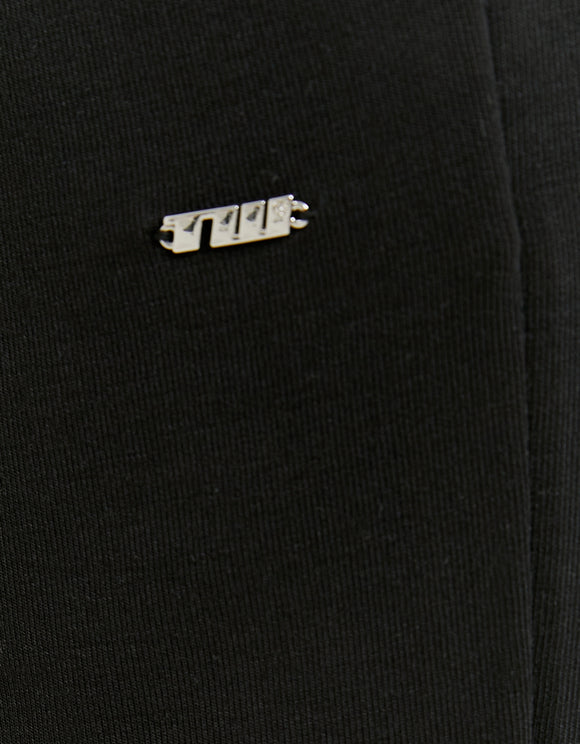 Tally Weijl Black Flare Joggers flat detail view