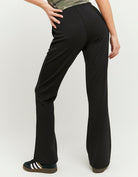 Tally Weijl Black Flare Joggers folded view