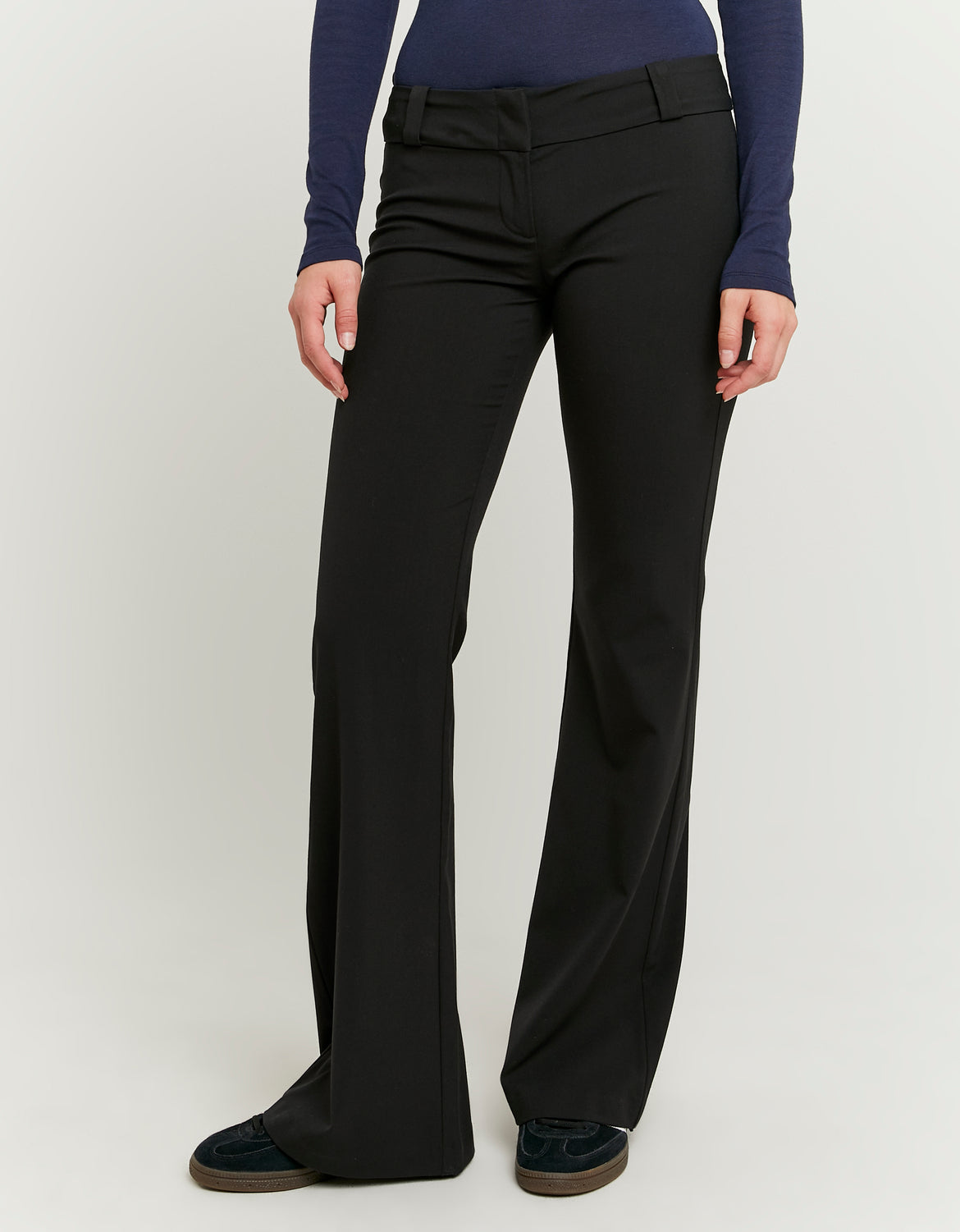 Tally Weijl Black Low Waist Trousers BLACK front view
