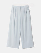Tally Weijl Double Waist Blue Wide Leg Trousers BLUE side view